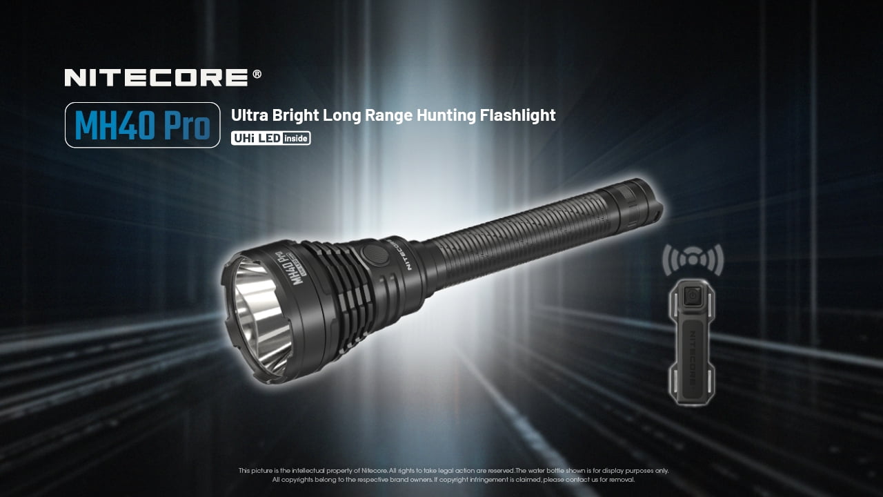 Nitecore MH40 Pro 3500 Lumen Long Throw Flashlight + Nitecore Sticker