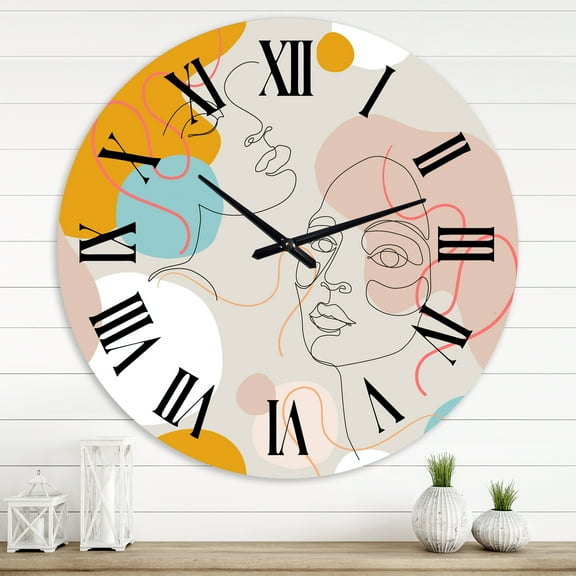 Designart 1 in Modern,Contemporary Wall Clock