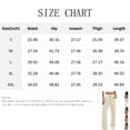 thumbnail image 5 of CUKOLSXA Womens Corduroy Pants Casual High Waisted Elastic Drawstring Cargo Loose Fit Wide Leg Pants with Pockets, 5 of 7