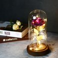 thumbnail image 1 of Valentines Day Gift for Girlfriend Eternal Rose LED Light Foil Flower In Glass Cover Mothers Day Wedding favors Bridesmaid Gift Gao Jinjia LED, 1 of 2