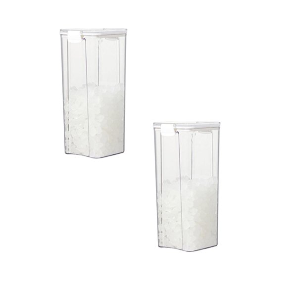 Oleegame 2PC Kids Snack Boxes For School Airtight Food Storage Containers With Lids Kitchen Pantry Organization And Storage Plastic Scale Food Canisters For Cereal Flour Sugar Dry Food