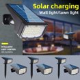 thumbnail image 5 of Foco solar LED para exteriores, lámpara solar impermeable IP67 de 860 lm, foco solar para exteriores con 2 modos de iluminación para jardín, patio, entrada, camino, pasarela, patio, 1 paquete JAMW Sencillez, 5 of 5