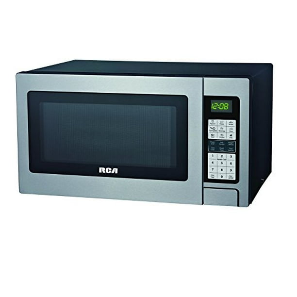 RCA 1.3 Cubic Foot Microwave with Grill Feature, Stainless Steel