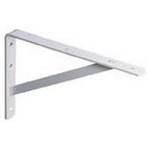 Knape & Vogt L-Bracket Heavy-Duty Shelf Bracket - Extra Wide - 19.5" SL x 12.9" WL, White