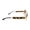thumbnail image 4 of Tory Burch 0TY6094 330475 Shiny Gold Square Sunglasses for Womens, 4 of 5