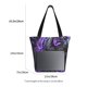 thumbnail image 3 of Balery Purple Plant White Tiger Bolsa de Hombro con Diseño, Bolsa Grande y Duradera, Bolsa Versátil para Compras, 3 of 6