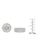 thumbnail image 4 of Dazzlingrock Collection 1.15 Carat (ctw) 14K Round Diamond Ladies Anniversary Wedding Band Ring, White Gold, Size 9, 4 of 4