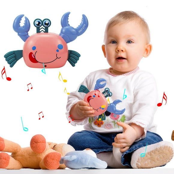 Canada Day Kcavykas Savings on Pets, Toys & Kids Games，Baby Intelligence Development Crab Crawling Electric toy Sound And Light Universal Children's Early Education Music toy