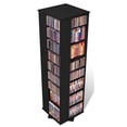 thumbnail image 1 of Prepac 110" 4 Sided Spinning Media Tower in Black, 1 of 6