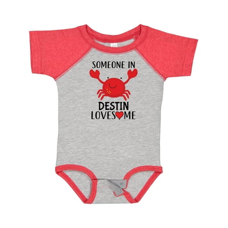 

Inktastic Someone in Destin Loves Me Gift Baby Boy or Baby Girl Bodysuit
