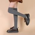 thumbnail image 3 of Generic Toddler Soxks Children's Socks Stockings Autumn Winter Style Black Day System Calf Socks Pile Socks Over The Knee Socks for All Seasons Non-Slip Fashion Casual ﻿(3-12 Years,Grey), 3 of 5