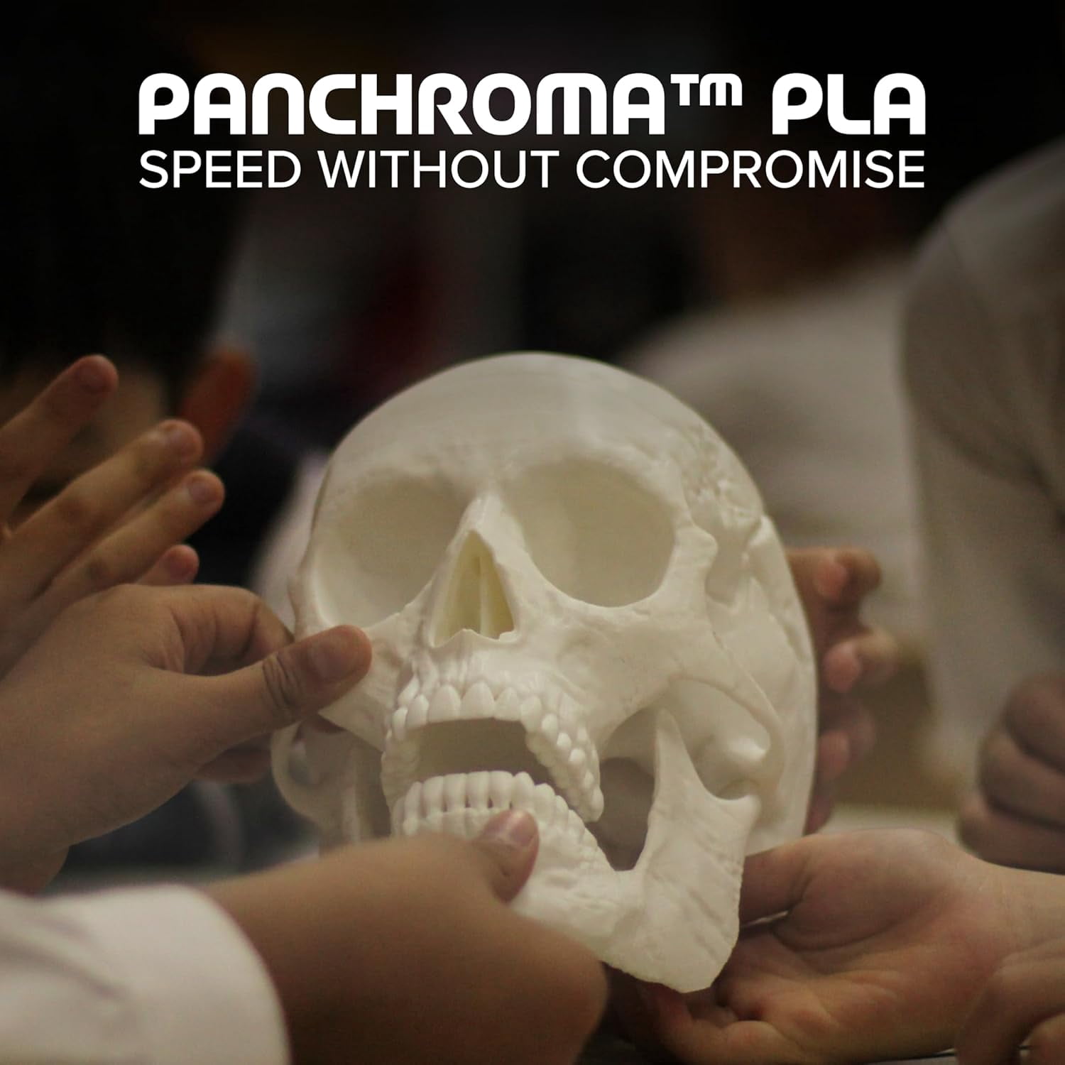 Panchroma PLA White 3D Printer Filament, 1.75mm, 1kg Spool, Easy to Print, High Speed Printing, Tangle Free, AMS Compatible, Perfect for Toys, Decor, Miniatures, Models & Cosplay