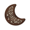 thumbnail image 2 of Boho Wooden Moon LED Lamp Wall Hanging Decor Sign, Wood Carving LED Night Light Wall Sculptures, 3D Home Wall Art Decoration for Bedroom Living Room, 2 of 6