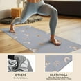 thumbnail image 4 of Blue Boho Bohemia Rainbow Hearts Pattern Hot Yoga Mat Towel Non Slip for Hot Yoga - Quick-Drying Yoga Mat Cover with 4 Corner Pockets with Travel Bag - Hot Yoga Towel Non Slip 70"x26", 4 of 6