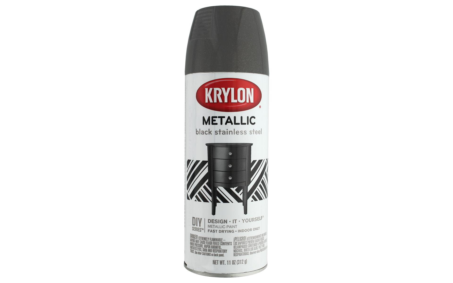 Krylon Spray Paint Metallic Enamel Bright Silver 12oz