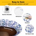 thumbnail image 3 of Elastic Fitted Round Tablecloth, Purple Blue Polka Dots Waterproof Stretch Table Cover for 55"-60" Tables, Watercolor Abstract Art Washable Outdoor Tablecloths for Patio, Picnic, Camping, 3 of 9