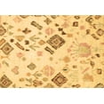 thumbnail image 1 of Ahgly Company Indoor Rectangle Abstract Brown Modern Area Rugs, 2' x 3', 1 of 4