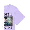 thumbnail image 3 of Wednesday Addams Girls Halloween Short Sleeve Graphic T-Shirt, Sizes 4-16, 3 of 3