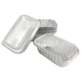 thumbnail image 7 of Handi-Foil 1 lb. Aluminum Mini-Loaf/Bread Baking Pan w/Clear Low Dome Lid 100/Pk (Pack of 100), 7 of 7
