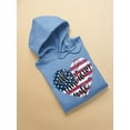 thumbnail image 3 of All American Wife Heart Hoodie Women -Image by Shutterstock, Female 4X-Large, 3 of 4