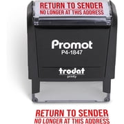Promot Return to Sender NO Longer at This Address - Self Inking Rubber Stamp