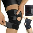 thumbnail image 4 of Adjustable Knee Brace Support For Pain Relief Sports Recovery One Size Black, 4 of 7