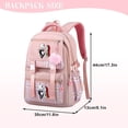 thumbnail image 2 of WAUOEMY Women Jack Sally Nightmare Before Christmas Halloween Lightweight Canvas Backpack Daypack Bookbag Middle School Students Bag Casual Laptop Travel Bag Laptop Compartment, 2 of 5