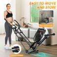 Elliptical Machine 8 Levels Elliptical Trainers with Heart Rate Sensor