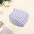 thumbnail image 3 of Unique Bargains 1 Pc Bow Knot Makeup Bag for Business Travel Purple Cotton, 3 of 5