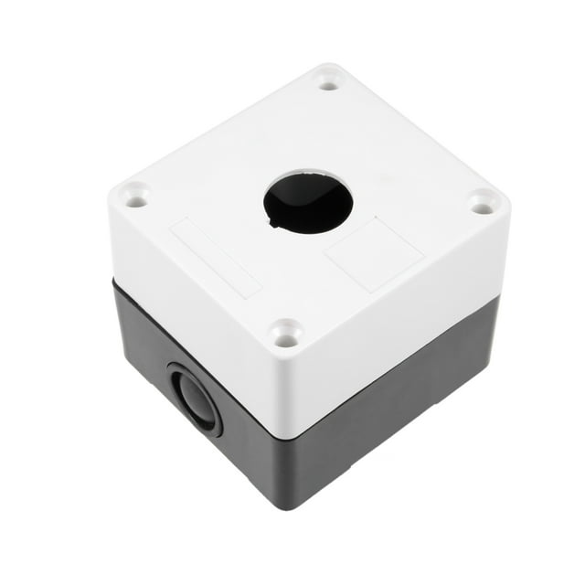Caja de control de interruptor de botón de presión 22mm 1 orificio para botón a prueba de agua