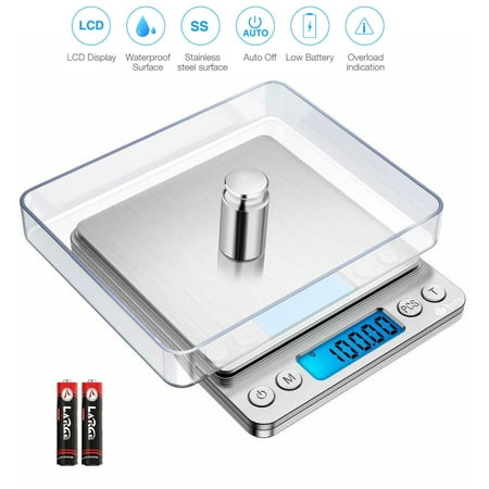 

2024 Digital Kitchen Scale Mini Size Food Scale 3000g x 0.1g High Precision Jewelry Weight Scale with Platform LCD Display Tare and Pc