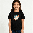 thumbnail image 2 of Girls Graphic Tees Cute Pig Animal Kids T Shirt Sweet Farm 100% Cotton Short Sleeve Soft Tops 4-13Y, 2 of 5