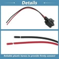 thumbnail image 4 of Conector del sensor de velocidad de la rueda ABS Unique Bargains para Dodge, Jeep, Ford y Mitsubishi, pigtail/socket de 2 pines 88861094/52125003AB, juego de cableado multiusos con fundas térmicas, 4 of 8