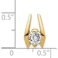 thumbnail image 4 of 14K Yellow Gold 5.25mm Aa Diamond Slide (13 X 9) Made In United States xs659aa, 4 of 5