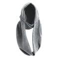 thumbnail image 4 of HJYCHN Womens Hats Stylish Knit Hat with Integrated Scarf Winter Warm Earflap Cap for Casual and Daily Wear Womens Winter Hat Grey One Size, 4 of 4