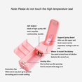 thumbnail image 4 of 2 Pcs Mini Handheld Sealer Portable Sealer for Bags Food Sealer Mini Bag Sealer Heat Sealer for Kitchen, Food Bags, Plastic Bags, Snack Bags (White+Pi, 4 of 5