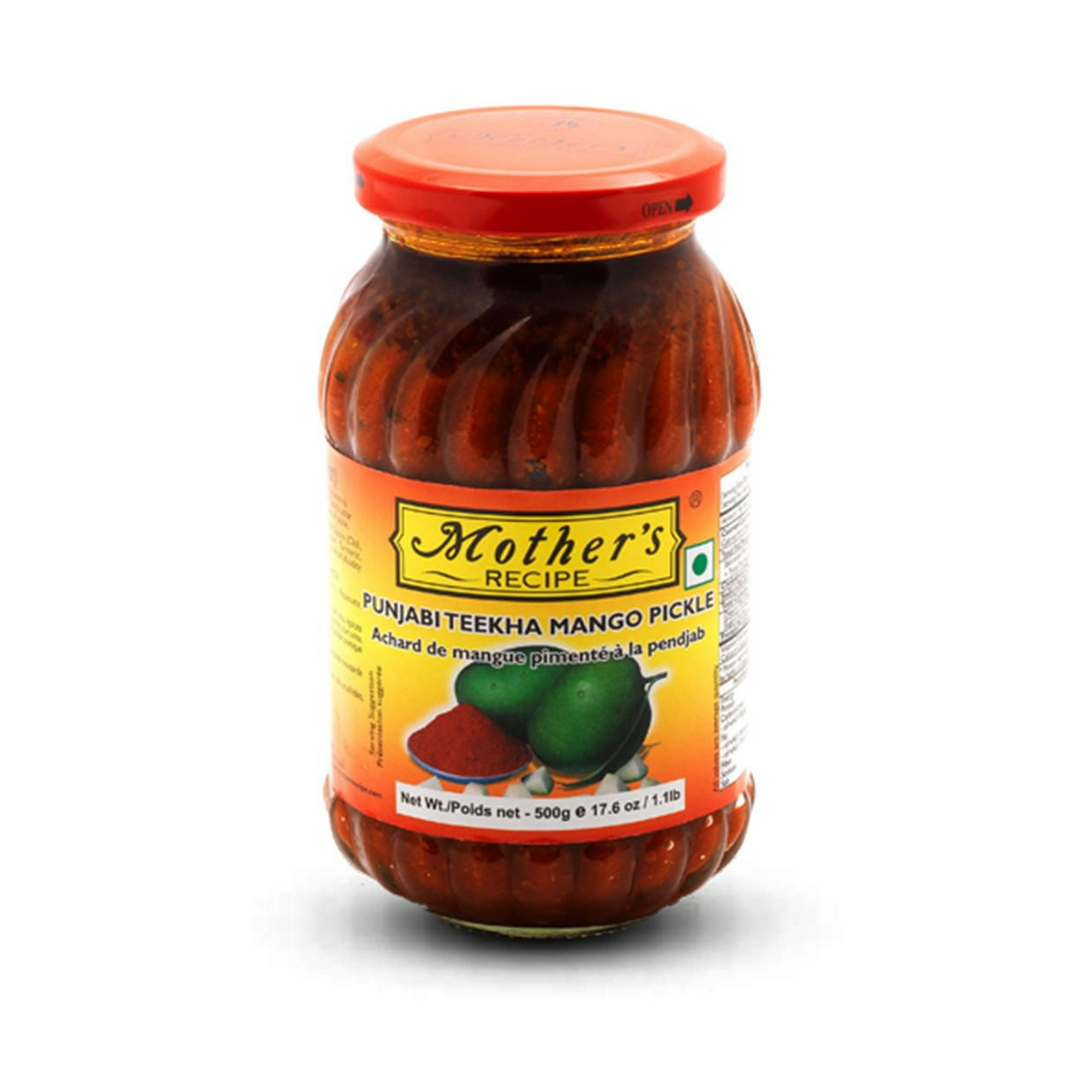 Mother's Recipe Mango And Chilli Pickle - 500g (Pack Of 6) | Authentic Flavor | Tangy And Spicy | Handcrafted Recipe | Food Accompaniment