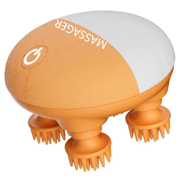 Cat Claws Massager Rboleaf Masajeador Cabeza Electrico Cuero Cabelludo Y Cuerpo Recar (Claw Head ) Yellow
