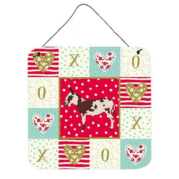 American Spotted Donkey Love Wall or Door Hanging Prints