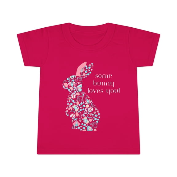 Some Bunny Loves You toddler shirt, kids Easter shirt, Girls Easter shirt