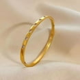 thumbnail image 4 of Bracelet Bangle Moissanite 2 Ct Round Cut Women’s 14K Gold Plated Yellow, 4 of 4