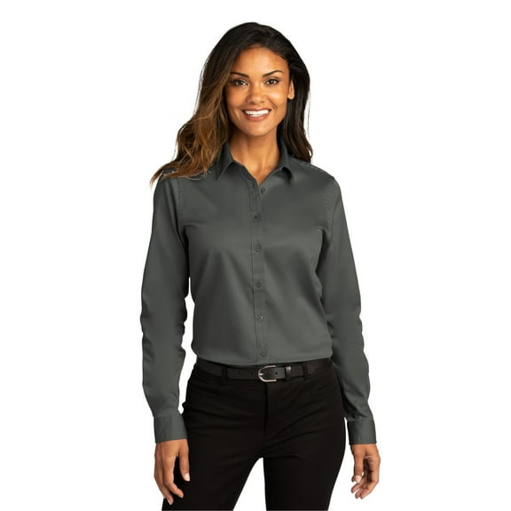 Port Authority LW808 Ladies Long Sleeve React Twill Shirt , Womens Button Down Shirts