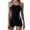 Black, variant on One Piece Swimsuit Women Boyleg Swimsuits for Women One Piece Tummy Control Bathing Suit Sporty Boyshorts Swimwear