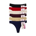 thumbnail image 1 of Paquete de Tanga para dama Catherine Modelo TNG-101, Tanga en microfibra, Colores surtidos, 1 of 5