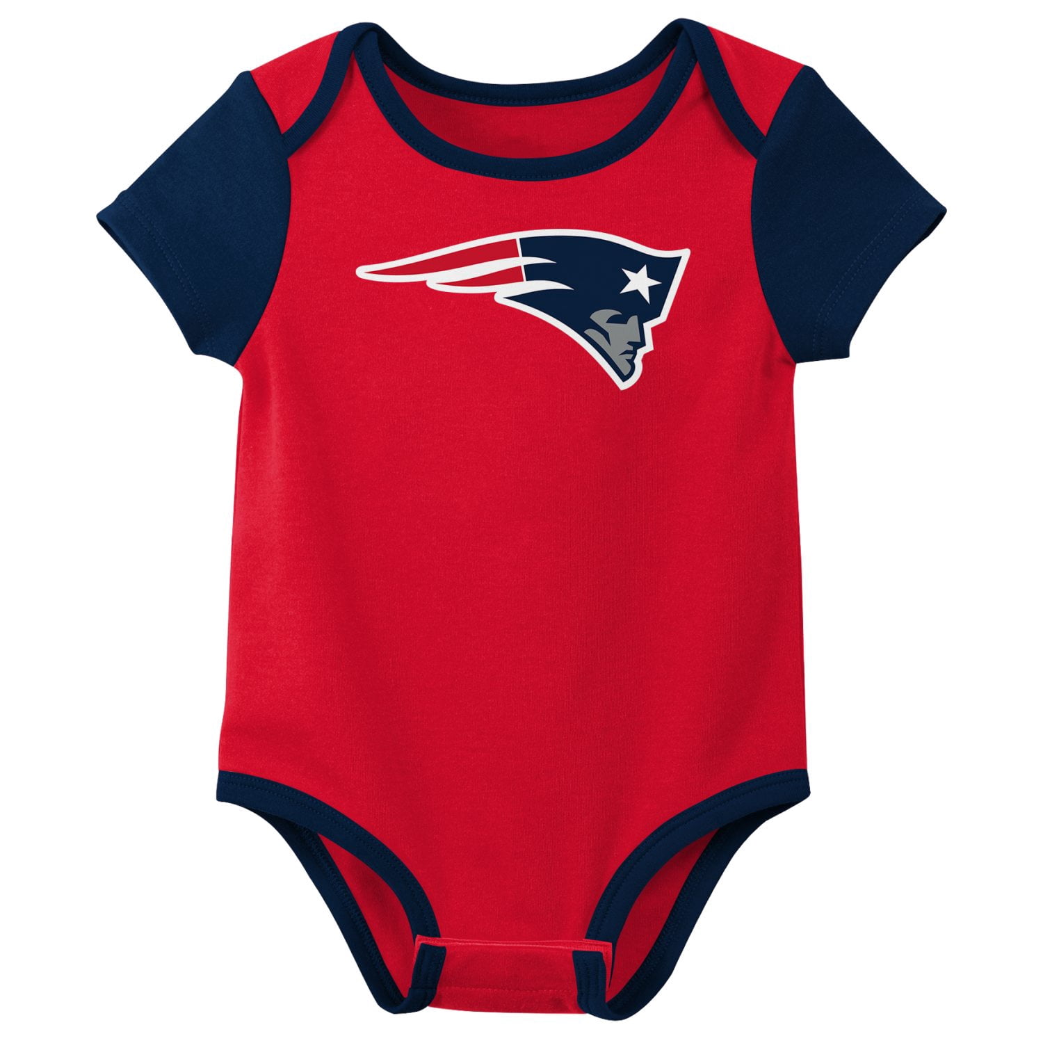 NEW ENGLAND PATRIOTS NFL Infant Boys 3 Pack Onesie Game Day Fan Apparel