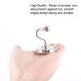 thumbnail image 5 of Unique Bargains 4pcs Zinc Alloy Window Curtain Tieback Clothes Hook Drapery Wall Holdbacks Hooks Silver Tone, 5 of 7