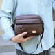 thumbnail image 4 of Fiudx Mochila de Pecho para Hombre, Diseño de Piel Sintética, Correas de Hombro Ajustables, Múltiples Compartimentos, Versátil, Ideal para Llevarla Como Bandolera o Mochila, para Viajes Al Aire Libre, 4 of 6