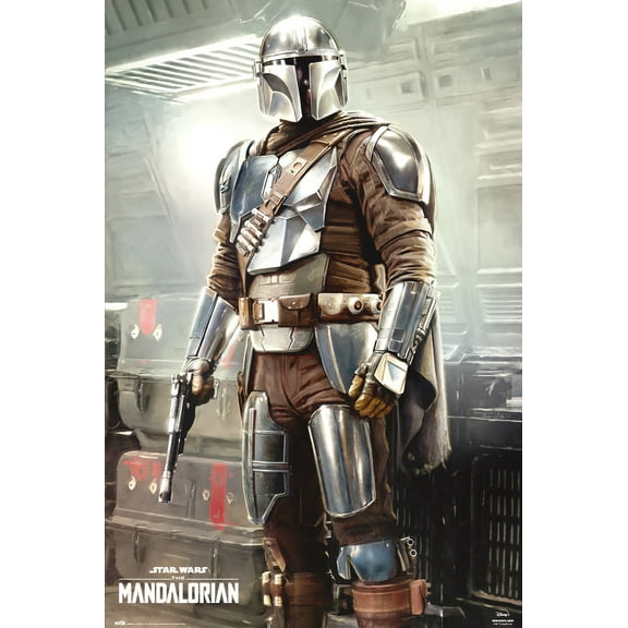 The Mandalorian - TV Show Poster (Mando In Armor With Blaster) (Size: 24" X 36")