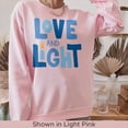 thumbnail image 3 of Hanukkah Sweatshirt, Love and Light, 3 of 6
