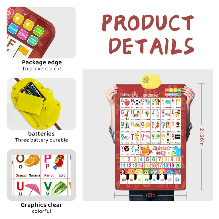 Electronic alphabet 2025 learning toys